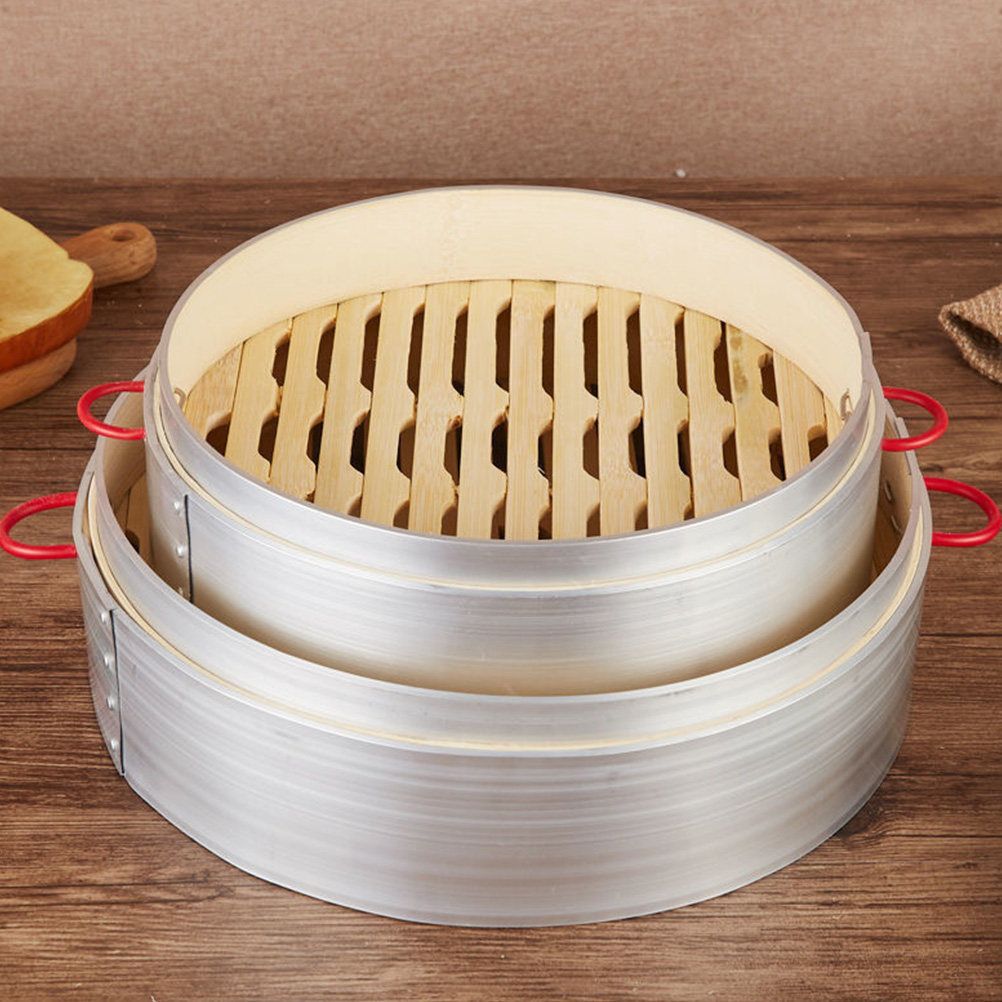 Steamer Bamboo Set - طقم سلة بخار من الخيزران بطبقتين