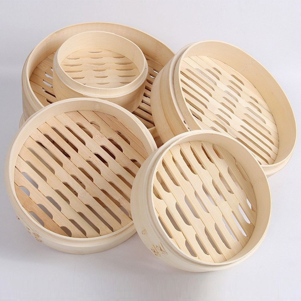 Steamer Bamboo Set - سلة بخار صينية من الخيزران مع