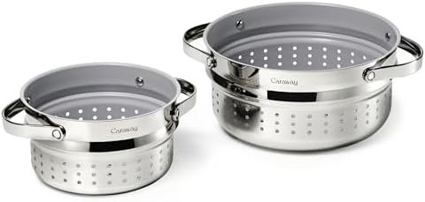 Steamer Bamboo Set - مجموعة أوعية طهي بالبخار صغيرة وكبيرة