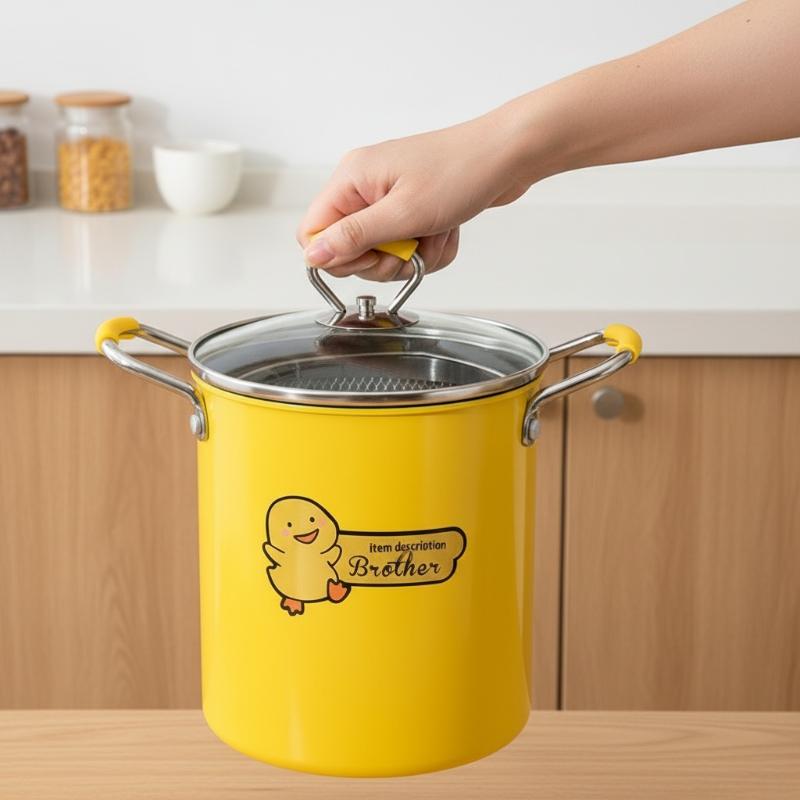 Home Cooking Oil Filter - وعاء قلي عميق سعة 2/3 لتر