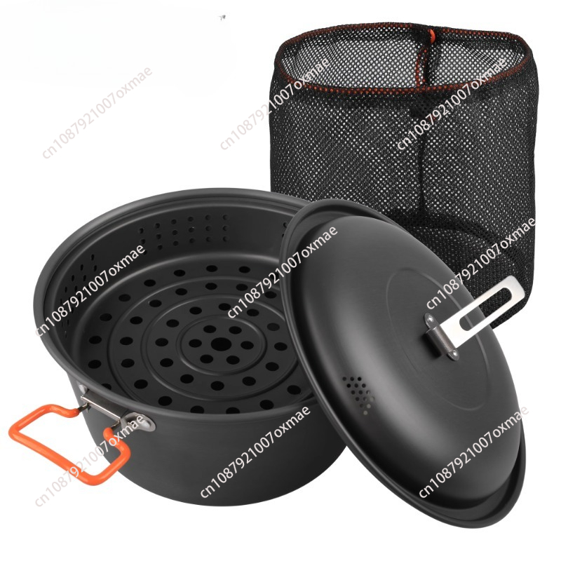Steamer Bamboo Set - طقم أواني طهي للتخييم في الهواء