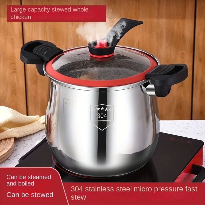304 الفولاذ المقاوم للصدأ قدر  - مراجعة Home Cooking Fast Foods وسعره