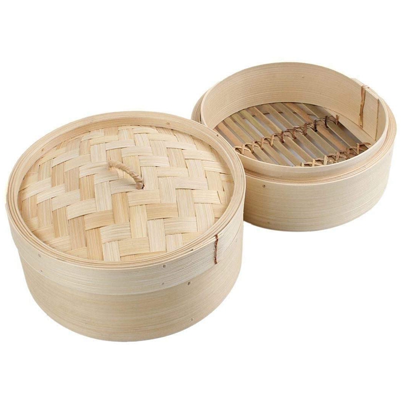باخرة من الخيزران 2 طبقة 8 بوص - مراجعة Steamer Bamboo Set وسعره