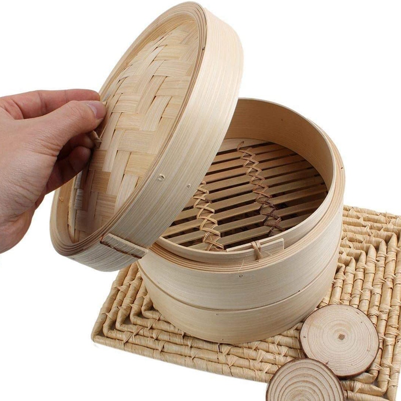 باخرة من الخيزران 2 طبقة 8 بوص - مراجعة Steamer Bamboo Set وسعره