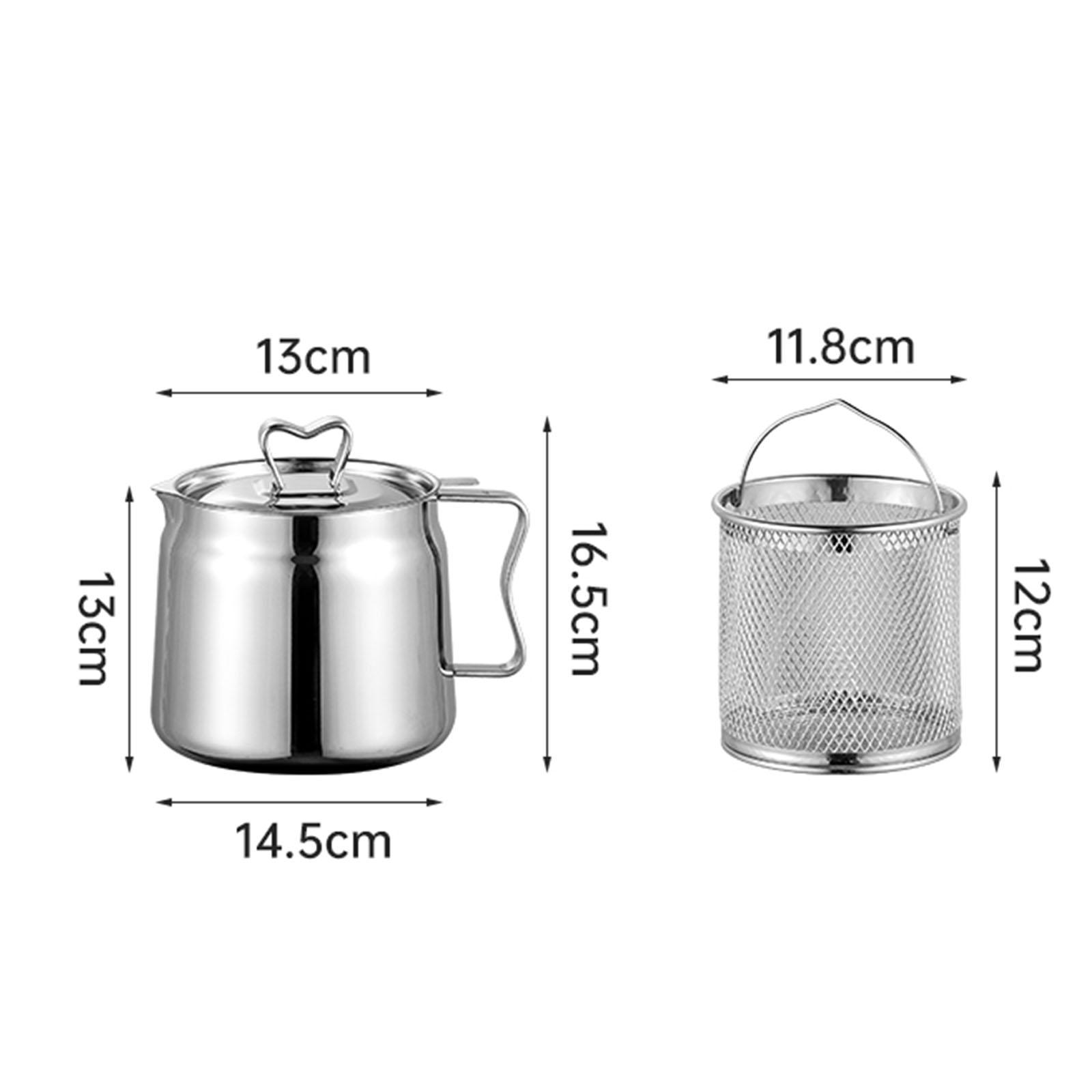 طقم قلاية عميقة من الستانلس ست - مراجعة Home Cooking Oil Filter وسعره