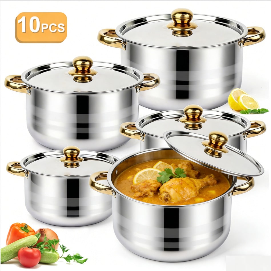 طقم أواني طهي فاخرة وعصرية من  - مراجعة Home Cooking Meals وسعره