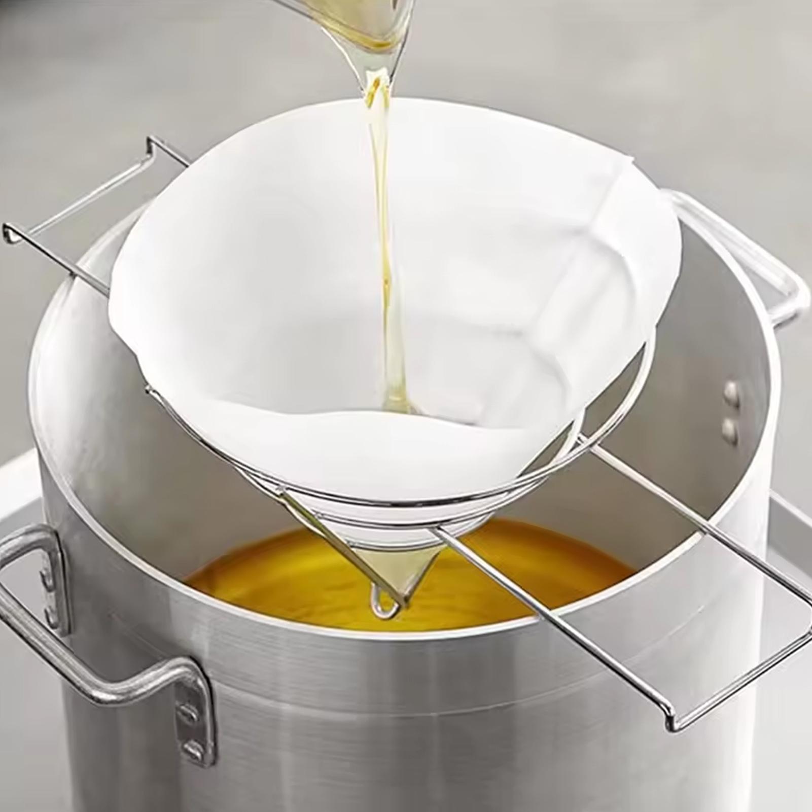 حامل فلتر الزيت من الستانلس ست - مراجعة Home Cooking Oil Filter وسعره