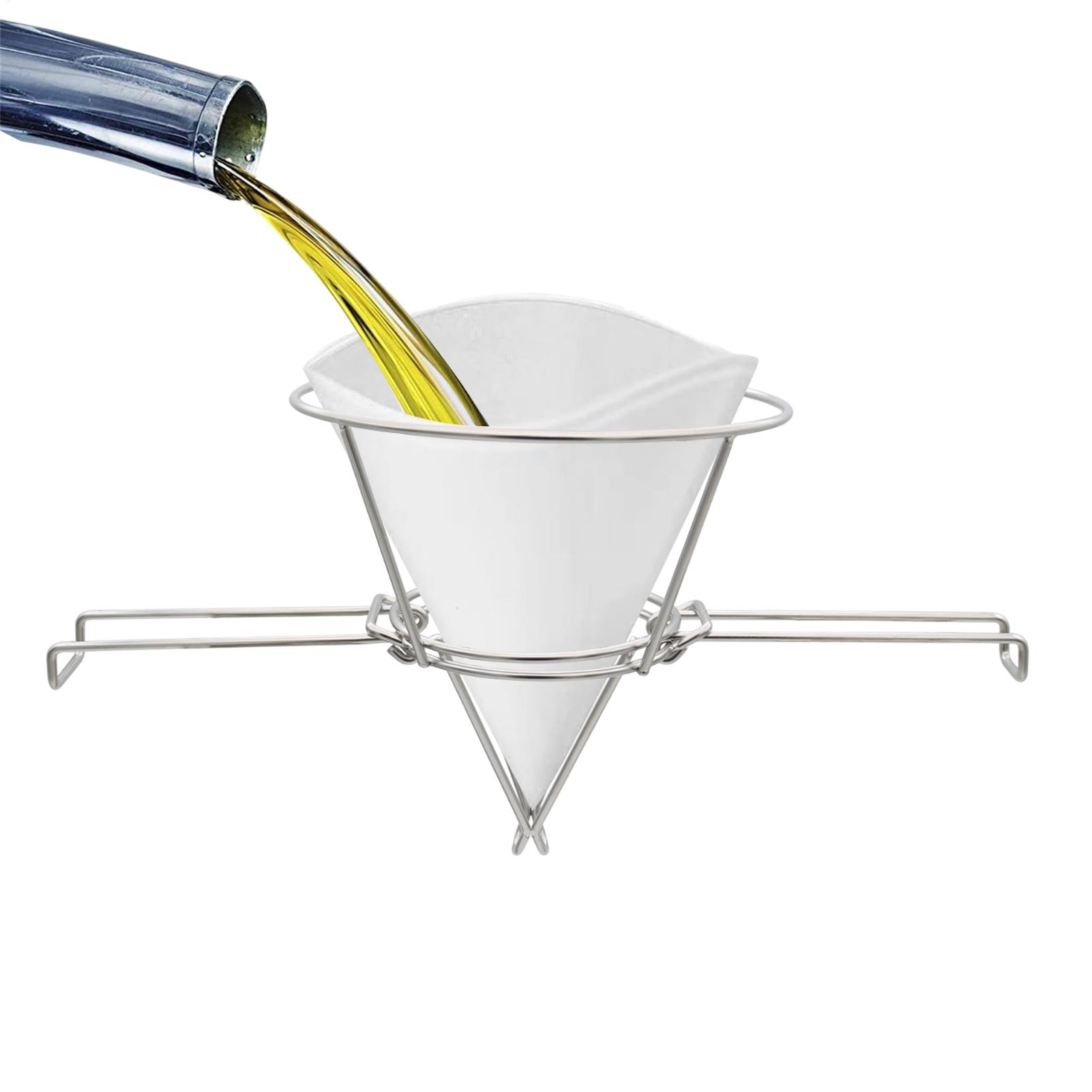 حامل فلتر الزيت من الستانلس ست - مراجعة Home Cooking Oil Filter وسعره