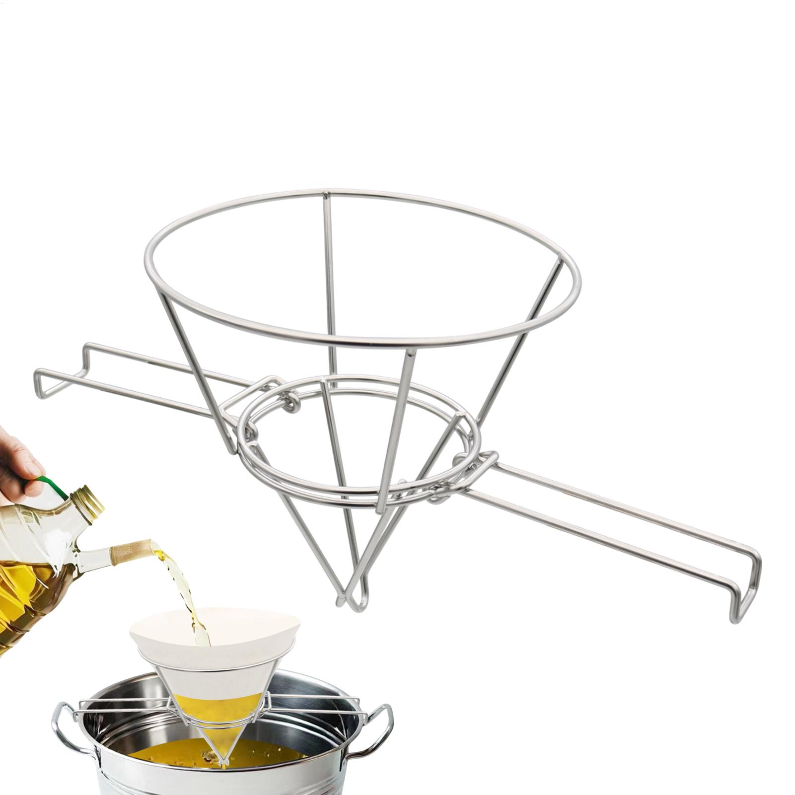 حامل فلتر الزيت من الستانلس ست - مراجعة Home Cooking Oil Filter وسعره